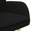 2-personers sofa Sort 115 x 61 x 87 cm Bouclé