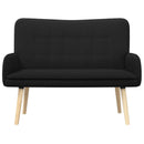 2-personers sofa Sort 115 x 61 x 87 cm Bouclé
