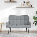 2-personers sofa Lysegrå 115 x 61 x 87 cm Stof