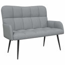 2-personers sofa Lysegrå 115 x 61 x 87 cm Stof