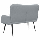 2-personers sofa Lysegrå 115 x 61 x 87 cm Stof