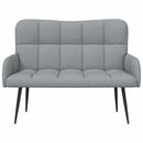 2-personers sofa Lysegrå 115 x 61 x 87 cm Stof