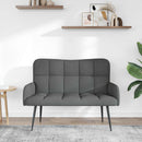 2-personers sofa Mørkegrå 115 x 61 x 87 cm Stof