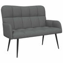 2-personers sofa Mørkegrå 115 x 61 x 87 cm Stof