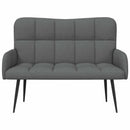 2-personers sofa Mørkegrå 115 x 61 x 87 cm Stof