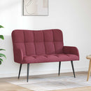 2-personers sofa Vinrød 115 x 61 x 87 cm Stof