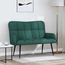 2-personers sofa Mørkegrøn 115 x 61 x 87 cm Stof
