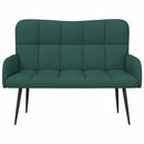 2-personers sofa Mørkegrøn 115 x 61 x 87 cm Stof