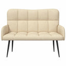 2-personers sofa Cremefarvet 115 x 61 x 87 cm Stof