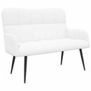2-personers sofa Hvid 115 x 61 x 87 cm Stof