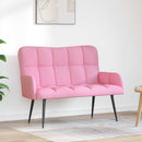 2-personers sofa Lyserød 115 x 61 x 87 cm Stof