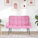 2-personers sofa Lyserød 115 x 61 x 87 cm Stof