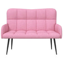 2-personers sofa Lyserød 115 x 61 x 87 cm Stof