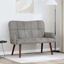 2-personers sofa Lysegrå 115 x 61 x 87 cm Fløjl