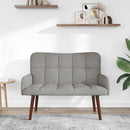 2-personers sofa Lysegrå 115 x 61 x 87 cm Fløjl