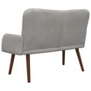 2-personers sofa Lysegrå 115 x 61 x 87 cm Fløjl