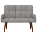 2-personers sofa Lysegrå 115 x 61 x 87 cm Fløjl