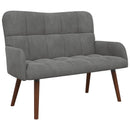 2-personers sofa Mørkegrå 115 x 61 x 87 cm Fløjl