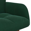 2-personers sofa Mørkegrøn 115 x 61 x 87 cm Fløjl
