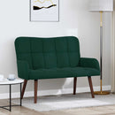 2-personers sofa Mørkegrøn 115 x 61 x 87 cm Fløjl