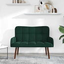 2-personers sofa Mørkegrøn 115 x 61 x 87 cm Fløjl