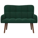 2-personers sofa Mørkegrøn 115 x 61 x 87 cm Fløjl