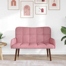2-personers sofa Lyserød 115 x 61 x 87 cm Fløjl