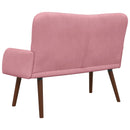 2-personers sofa Lyserød 115 x 61 x 87 cm Fløjl