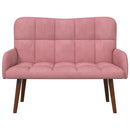 2-personers sofa Lyserød 115 x 61 x 87 cm Fløjl