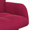 2-personers sofa Vinrød 115 x 61 x 87 cm Fløjl