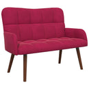 2-personers sofa Vinrød 115 x 61 x 87 cm Fløjl