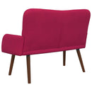 2-personers sofa Vinrød 115 x 61 x 87 cm Fløjl