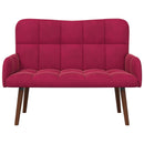 2-personers sofa Vinrød 115 x 61 x 87 cm Fløjl