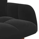 2-personers sofa Sort 115 x 61 x 87 cm Fløjl