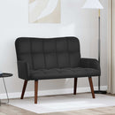 2-personers sofa Sort 115 x 61 x 87 cm Fløjl