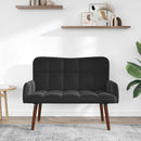 2-personers sofa Sort 115 x 61 x 87 cm Fløjl
