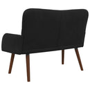 2-personers sofa Sort 115 x 61 x 87 cm Fløjl