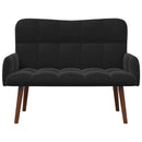 2-personers sofa Sort 115 x 61 x 87 cm Fløjl