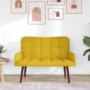 2-personers sofa Gul 115 x 61 x 87 cm Fløjl