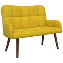 2-personers sofa Gul 115 x 61 x 87 cm Fløjl