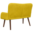 2-personers sofa Gul 115 x 61 x 87 cm Fløjl