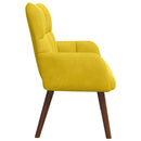2-personers sofa Gul 115 x 61 x 87 cm Fløjl