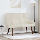 2-personers sofa Cremefarvet 115 x 61 x 87 cm Fløjl