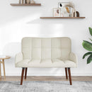 2-personers sofa Cremefarvet 115 x 61 x 87 cm Fløjl