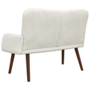 2-personers sofa Cremefarvet 115 x 61 x 87 cm Fløjl