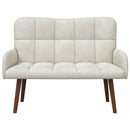 2-personers sofa Cremefarvet 115 x 61 x 87 cm Fløjl