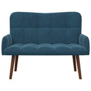 2-personers sofa Blå 115 x 61 x 87 cm Fløjl