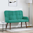 2-personers sofa Turkis 115 x 61 x 87 cm Fløjl