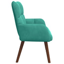 2-personers sofa Turkis 115 x 61 x 87 cm Fløjl