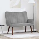 2-personers sofa Lysegrå 115 x 61 x 87 cm Fløjl